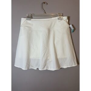 Maurice's High Rise Tennis Skort Size L New with‎ tags Ivory, off white